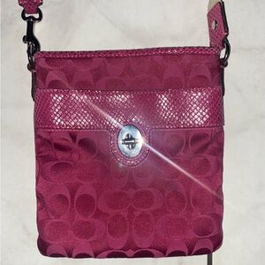 Coach Fuchsia Crossbody Bag